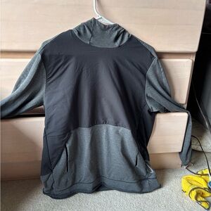 Nike Black and Gray Men's Hoodie